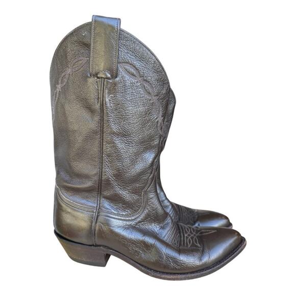 Larry Mahan Western Cowboy Boot Women size 7.5 C wide - Picture 1 of 9